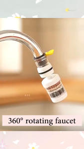 17KM 6 Layer Filtration 360 Degree Faucet Filter Splash-proof Shower Tap Water Filter Kitchen Purifier