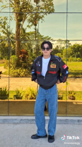 GTY F1 Áo KhoácÁo Khoác Thêu NữÁo Khoác Phong Cách Xe Máy NamÁo Khoác Dài Tay Cổ Điển Cho Cặp Đôi