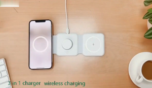 【SG In Stock🔥】3 In 1 Magnetic Wireless Charger Phone Induction Fast Charging Stand For IPhone 16 15 14 13 12 Pro Max Airpods Apple Watch Magsafe