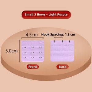 MOULIQIN | Adjustable Stainless Steel Bra Extender 3 Row 2 Hook
