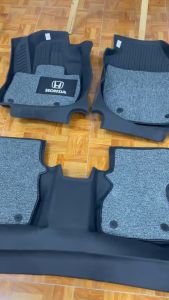 Thảm lót sàn Honda City 2021-2025 sàn NHỰA 5D TPE MẪU KHÔNG TRÀN VIỀN đúc vừa khít theo xeSàn 5D có sẵn rối Mẫu TL