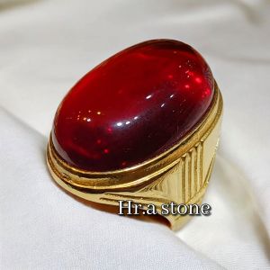 CINCIN BATU BIG SIZE MERAH SIAM RING TITANIUM