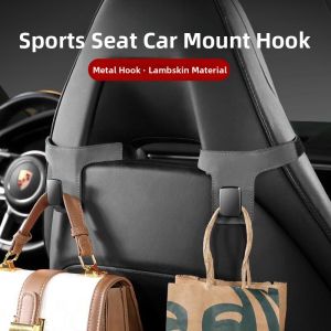 Hidden Hook Car Seat Back Automobile Leather Sports Seat Rear Cute Multi-Functional Hook Vehicle Interior Storage Solution