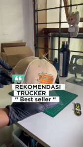 RCKLS. Topi Jaring Pria Distro Original Trucker Hat Build Cream
