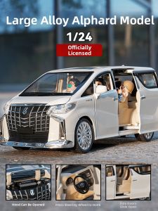 Oversized Metal Alphard Van Toy Car