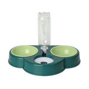 3 in 1 Cat & Dog Feeder Bowl Cloud Shape Removable Compartment Drinking Bowl for Pet