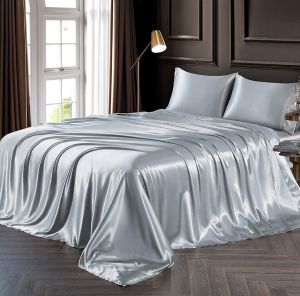 🔥MÃ XÁM GHI🔥Chăn Ga Gối Phi Lụa Cao Cấp Mềm Mướt Mịn Vải Phi Lụa Hàng Loại 1 Nằm Mát Bền Đẹp Sang Trọng Ảnh Chụp Thực Tế _ Nemtot Bedding