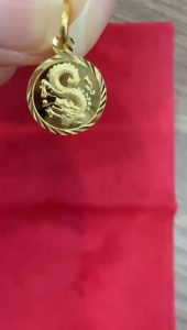 Poh Heng Jewellery 24K Gold Zodiac Pendant - Dragon [Price by Weight]