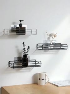 Rak Hiasan Dinding Tempat Penyimpanan Kosmetik Skin Care Tempel Dinding Serbaguna