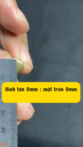 1 gói Đinh tán đầu tròn 2 mặt không gỉ rivet 2 mặt đóng khoen tròn làm đồ da túi dây nịt thủ công