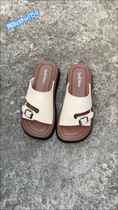 Sendal Selop Gesper Wanita Simpel Impor JellyvWedges Trendi Anti Slip Simpel elegan