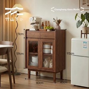 ZHUSHANXIA | Small Living Room Coffee Cabinet and Wine Bar Storage Cabinet