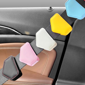 Teabelle  Car Seat Belt Clip Safety Belt Fixed Limiter Interior Seat Belt Fixed Limit With Card Clip Magnetic