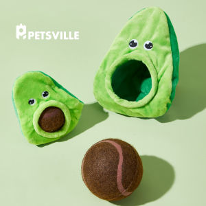 Interactive Pet Toy Ball Fruit Scents Hidden Food Squeaky Paper Dog Toys Cats Toys Interactive Playtime Pet Supplies