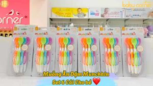 Bộ Thìa Mềm MUNCHKIN 6 Cái Cho Bé Từ 3 Tháng Tuổi