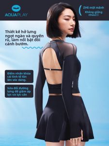 AQUAPLAY | Slimming Long Sleeve And Pants Split Swimwear