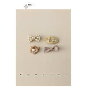 Adorable Fabric Butterfly Knot Hair Clips for Girls Baby Hair Accessories Non-Damaging Beach Side Hair Accessories