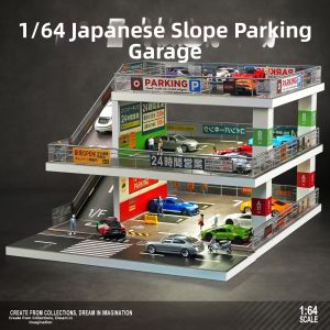 1-64 Scale Model Car Parking Lot With Light
