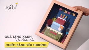 Hộp quà tặng sinh nhật IKACHI - Chiếc bánh yêu thương - Hộp quà sinh nhật cao cấp tặng bạn bè người thân
