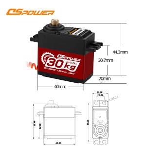 DSpower 30KG Metal Gear Half Aluminum Frame High Torque Servo for 1/8 1/10 RC Car Truck Crawler Plane Wltoys MN Toy Part