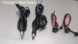 1PC DC5.5*2.1 5.5*2.5mm Charging Head Male & Female Socket - Output Cable 36V48 Round Head For Lithium Battery Electric Bicycle