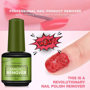 2pcs 15ml Nail Polish Gel Remover Quick Cleaning Agent For Nail Gel Manicure Cleaner Supplies For Travel Home Beauty Salon