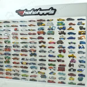 RAK HOTWHEELS ACRYLIC ISI 150 DENGAN LOGO SKALA 1:64