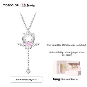 Tide color | Mặt Dây Chuyền Bạc 925 Thiết Kế HelloKitty Angel
