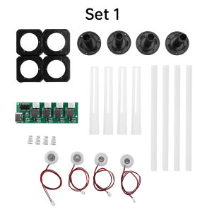 DC5V Switchless Quad-Nozzle Humidifier Module Ultrasonic Atomiser DIY Kit Type-C Interface Suitable for Plant Humidification etc