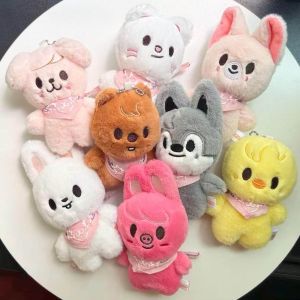 พวงกุญแจตุ๊กตา SKZOO ของ Stray Kids ตุ๊กตาการ์ตูน Kpop ของเล่นตุ๊กตา SKZ ของเล่นเด็ก ตุ๊กตาบังชาน เฟลิกซ์ ฮยอนจิน ของขวัญสำหรับแฟนคลับ