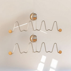 Bathroom Slipper Rack Suction Cup Wall Mounted Storage Organizer Strong Load Bearing Shoe Holder No Drilling Required