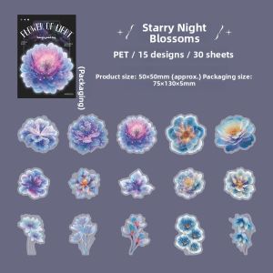 Atmospheric Translucent Flower Decals