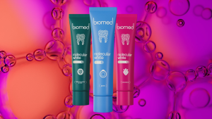 Biomed Molecular White Toothpaste 65g (Guava) | Sensitivity Reduction Whitening and Enamel Restoration