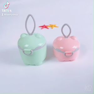 Hộp đựng sữa bột thức ăn dặm cho bé kèm thìa gạt tiện dụng đi học đi chơi du lịch picnic MB01 Beandy Kids