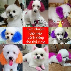 Bột Nhuộm Tóc Thú Cưng Cho Chó Mèo Bột Làm Trắng Và Chăm Sóc Lông Cho Chó Bọt Biển Pha Trộn Để Làm Trắng Và Nhuộm Lông Cho Chó Mèo