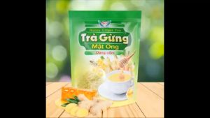 Trà gừng dạng cốm Sing Việt Túi 400g 20 gói x 20g dùng cho gia đình quán cà phê kinh doanh đồ uống