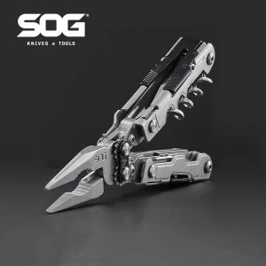 SOG 19 in 1 PowerLitre Multi-Tool Tactical Folding Pliers Pocket Mini EDC Multifunctional Tools Survival Outdoor Camping Gadgets