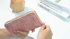 Korean Style Fashion Large Capacity Womens Hand-held Zipper Wallet Handbag Multi-functional Card Bag Coin Purse