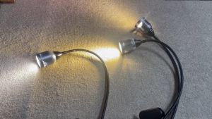 Đèn đọc sách đầu giường Led công suất 5W Kẹp bàn đa năng Ánh sáng chiếu rọi điểm Thân đèn Kim loại - T024