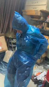 เสื้อกันฝน กางเกงกันฝน กันน้ำ กางเกงC แบบปิดสนิท น้ำไม่เข้า