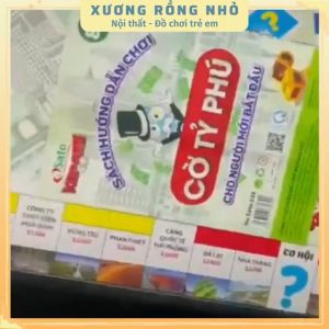Đồ Chơi Board Game Cờ Tỷ Phú Sato Dạy Con Làm Giàu Phiên Bản Bàn 31x31 Cm Cho Bé