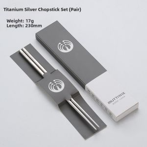 Elegant Chinese Style Anti-Slip Titanium Chopsticks Set for Home and Commercial Use