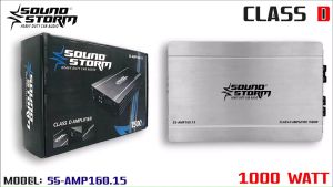 แรงส์ ราคาประหยัด POWER AMP SOUND STORM รุ่น SS-AMP160.15 CLASS D 1000w. สีเงิน เหมาะสำหรับซับตู้สำเร็จ/ซับหลังเบาะ/ซับบาง/ซับที่ซ่อนงานซาวด์