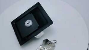 Khóa Cửa Chốt Gạt Tay Nắm Cửa Xe Du Lịch RV Kèm Chìa Khóa Khóa An Toàn Kiểu Kéo Cho Xe Cắm Trại-rơ Moóc Chất Liệu Hợp Kim Nhôm Tấm Thay Thế