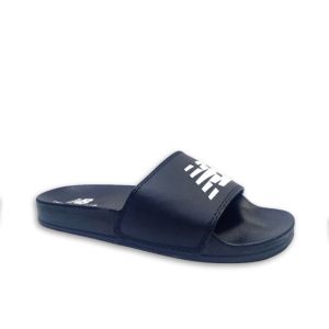Sandal Slop Casual New Bal4nce pria wanita quality premium warna Hitam List Putih