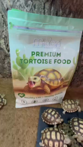 Midori อาหารเต่าบกมิโดริ อาหารเต่าซูคาต้า ขนาด 1 กิโลกรัม อาหารเต่าบก เหมาะกับเต่าบกทุกวัย