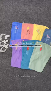 ONEFASHIONMALL Handuk Keramas Rambut Kepala Cepat Kering Model Kancing Magic Towel Turban Keramas Kain Mandi Lucu HD001