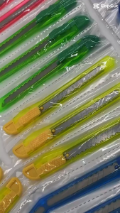12 Pcs Mini Utility Cutter Set – Colorful Art Design Knives for School Office & Wholesale (Paninda)