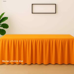 New Table Skirting 4ft/6ft Lifetime Table Geana Cloth Table Skirt Ready Made skirting for catering services