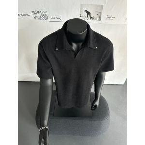 WUKONGYOUHUO | Áo Polo Dáng Rộng Vintage Mùa Hè
